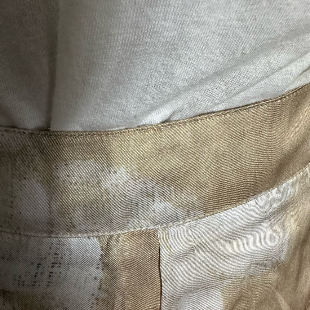 Commense Beige and White Floral Wide Leg Pants - Picture 3 of 8